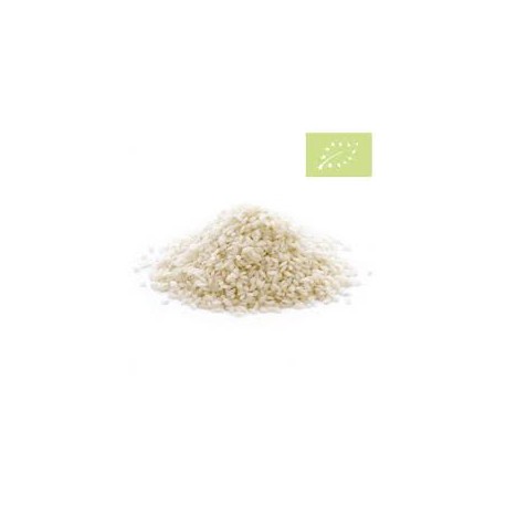 Arroz redondo blanco BIO, precio por 100 gramos
