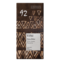 Chocolate negro BIO 92% 80 grs., VIVANI