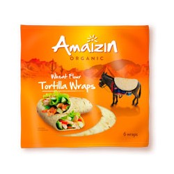 Tortillas wraps trigo BIO para fajitas, 6 unidades AMAIZIN