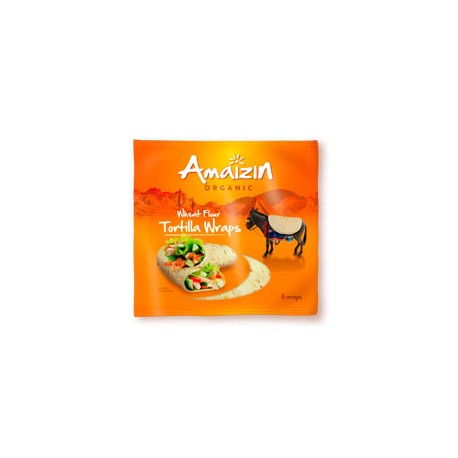 Tortillas wraps trigo BIO para fajitas, 6 unidades AMAIZIN