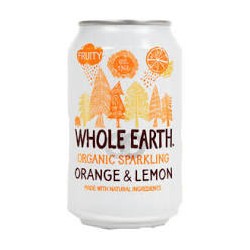 REFRESCO BIO NARANJA Y LIMON SIN AZUCAR , 330 ml