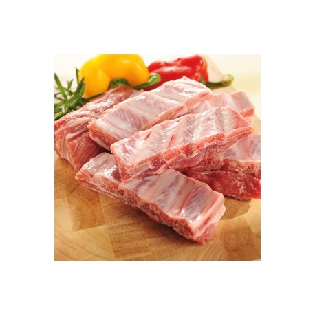 Costillas cerdo ECO, precio 100 grs. Bandeja 400 grs. aprox. POR ENCARGO