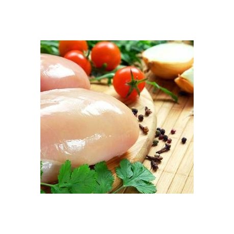 Pechuga pollo entera ECO CAT A, precio 100 grs. Bandeja 400 grs. aprox. POR ENCARGO