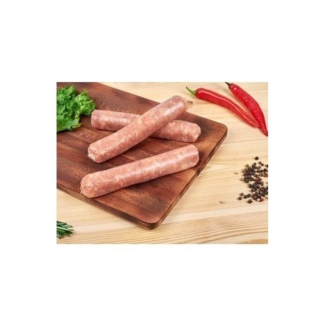 Salchicha fresca pollo ECO, precio 100 grs. Bandeja 400 grs. aprox. POR ENCARGO