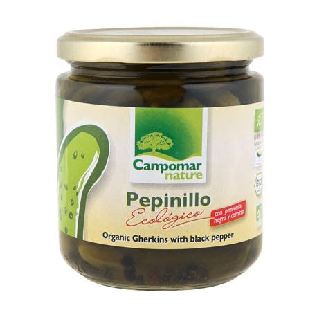Pepinillos acidos bio 180 g.