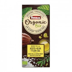 Chocolate 70% flor de sal BIO, 100 grs. TORRAS