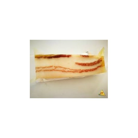 Panceta curada 100 % ibérica, precio pieza 220 grs. aprox.