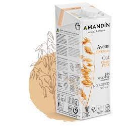 Bebida de avena BIO SIN GLUTEN, 1 LT. AMANDIN