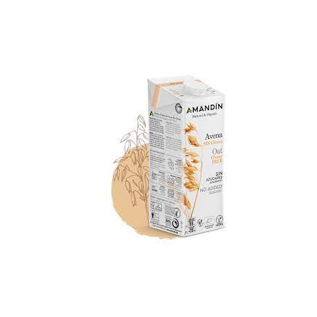 Bebida de avena BIO SIN GLUTEN, 1 LT. AMANDIN