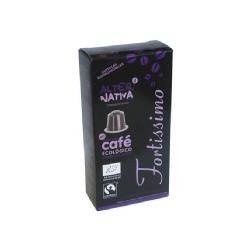 Capsulas ecológicas biodegradables de café Fortissimo BIO 10 uds. Comercio Justo Alternativa3