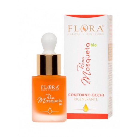 Contorno de ojos rosa mosqueta BIO, 15 ml. Flora