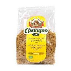 Fideo fino de sémola de trigo duro integral BIO 500 grs. CASTAGNO