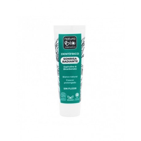 DENTIFRICO SONRISA RADIANTE ESPIRULINA & BICARBONATO 75 ml.