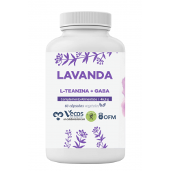 Lavanda con L-Teanina y GABA, 60 cápsulas. OFM