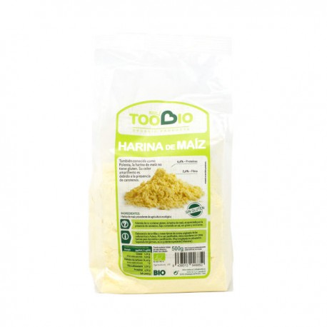 Harina de maiz BIO 500 grs. Toobio