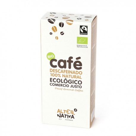 CAFE DESCAFEINADO MOLIDO BIO S/G 250 Grs. Alternativa 3