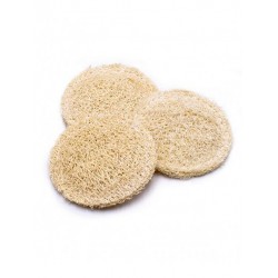 Discos exfoliante facial luffa ecológica - precio por unidad