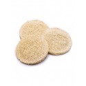 Discos exfoliante facial luffa ecológica - precio por unidad