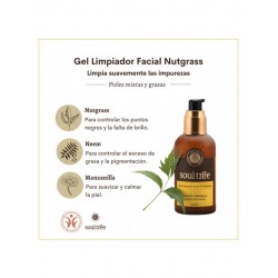 Gel limpiador facial nutgrass y manzanilla 120 ml. Soul tree 2