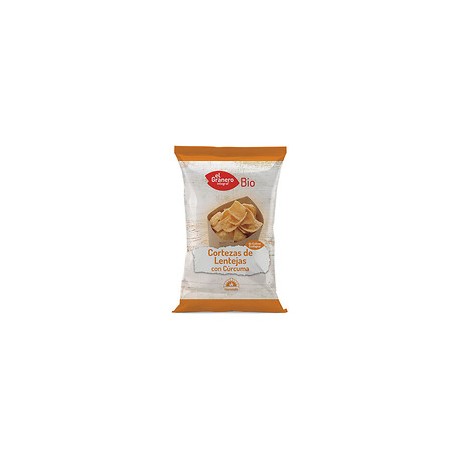 CORTEZAS DE LENTEJAS CON CURCUMA BIO, 65 g