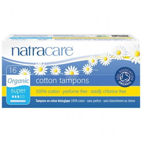 Tampón súper con aplicador bio Natracare 16 uds