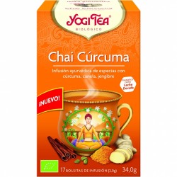 Yogi Tea BIO Chai cúrcuma, 17 bolsitas