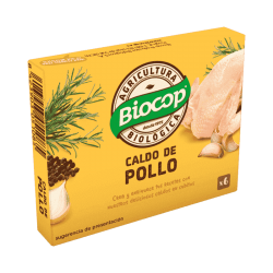 Caldo de pollo cubitos BIO 66 gr
